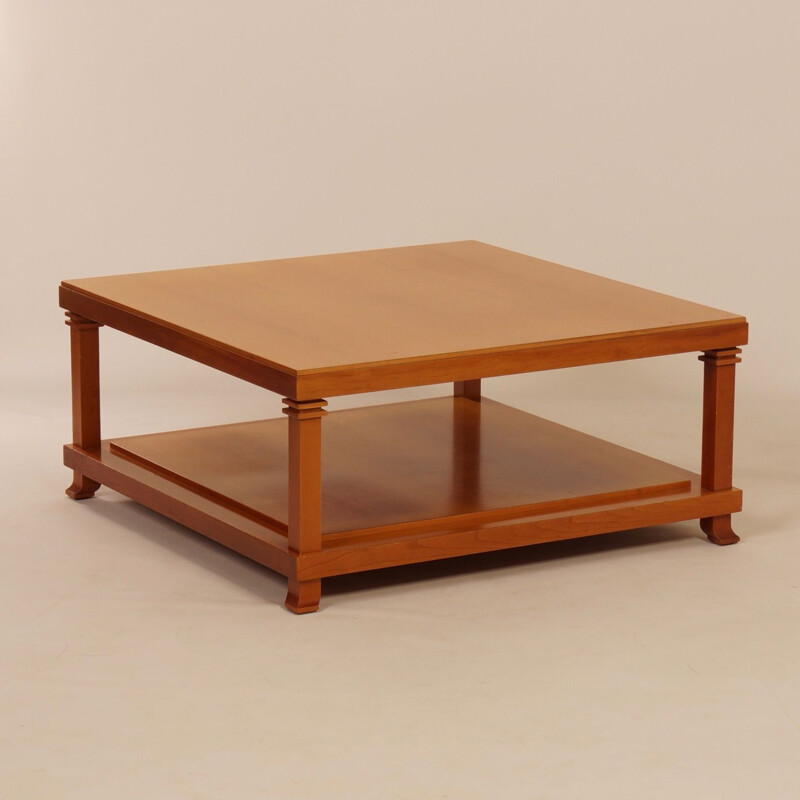 Vintage coffee table Robie 2 by Frank Lloyd Wright for Cassina 1986