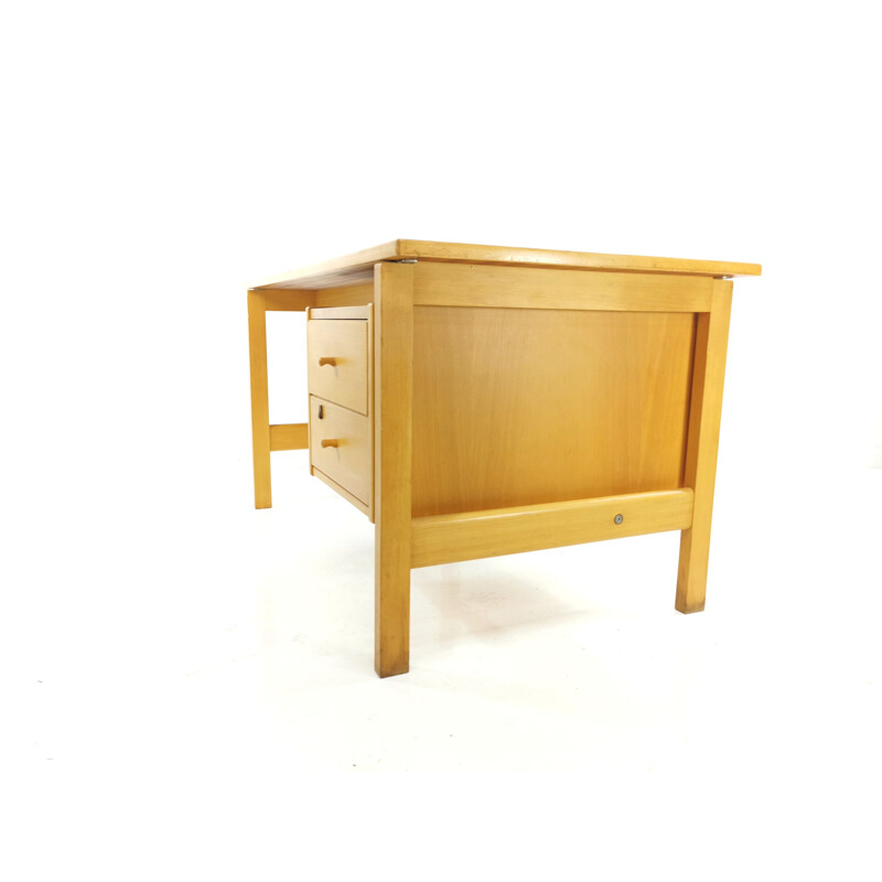 Vintage Beech Desk by Hans Wegner for Getama, 1970s