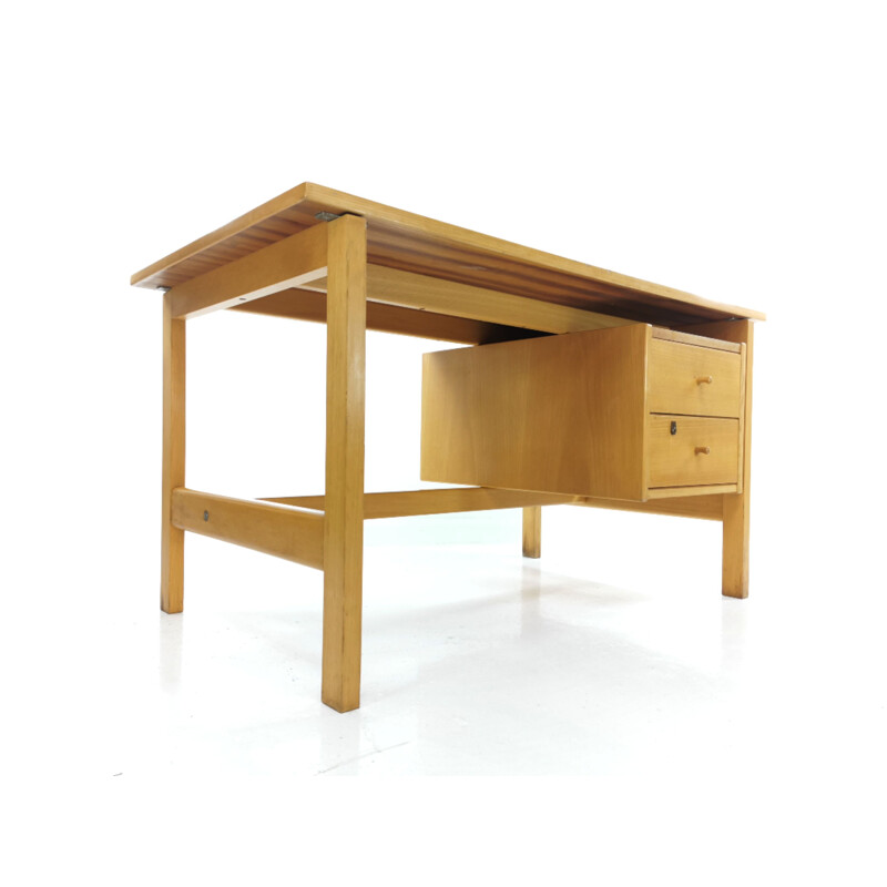 Bureau Vintage en hêtre par Hans Wegner pour Getama, 1970