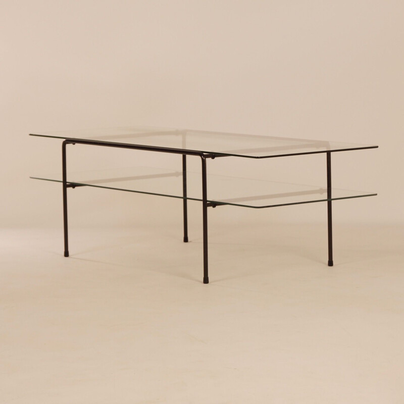 Vintage Glass Coffee Table 3637 by Cordemeyer for Gispen, 1950s