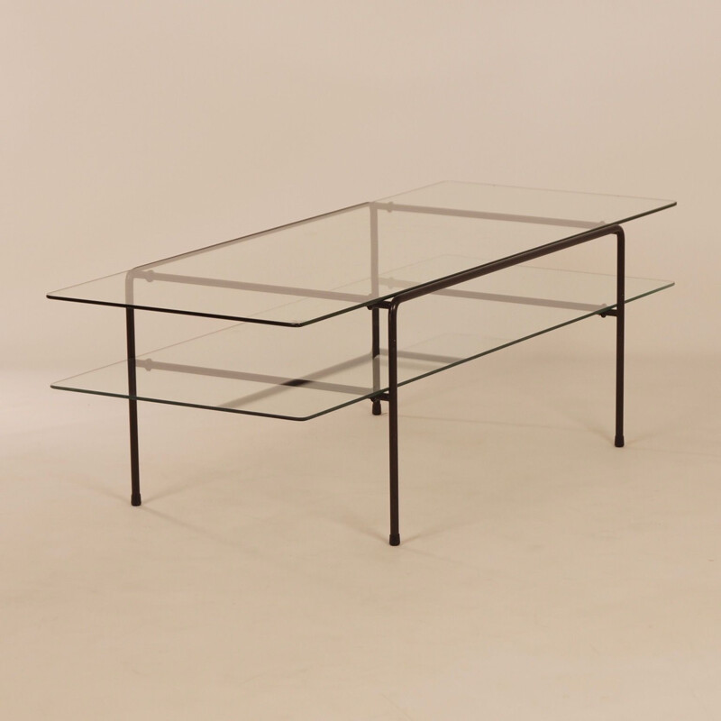Vintage Glass Coffee Table 3637 by Cordemeyer for Gispen, 1950s
