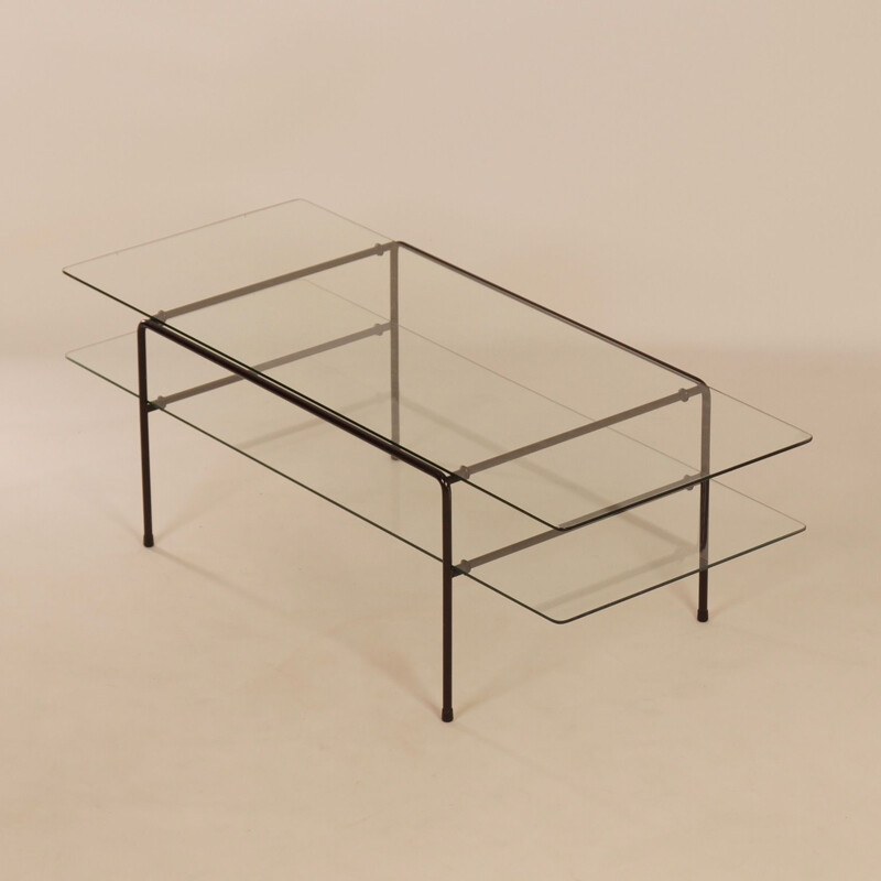 Vintage Glass Coffee Table 3637 by Cordemeyer for Gispen, 1950s
