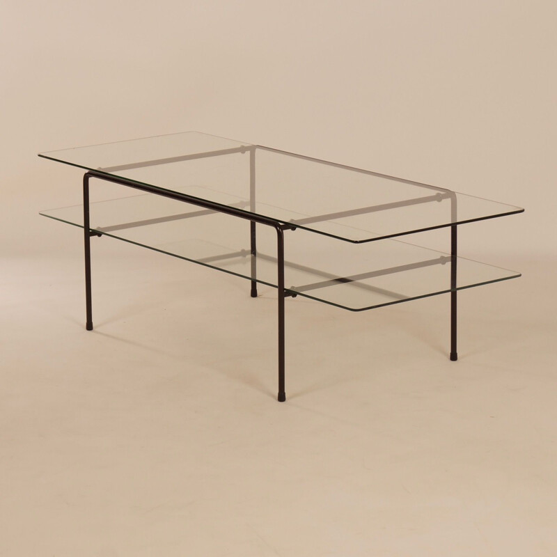 Vintage Glass Coffee Table 3637 by Cordemeyer for Gispen, 1950s