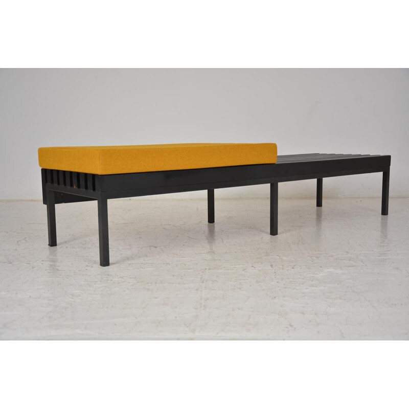 Vintage slatted bench, 1960