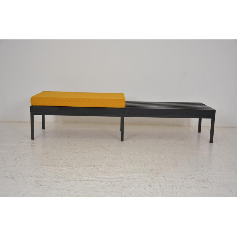 Vintage slatted bench, 1960