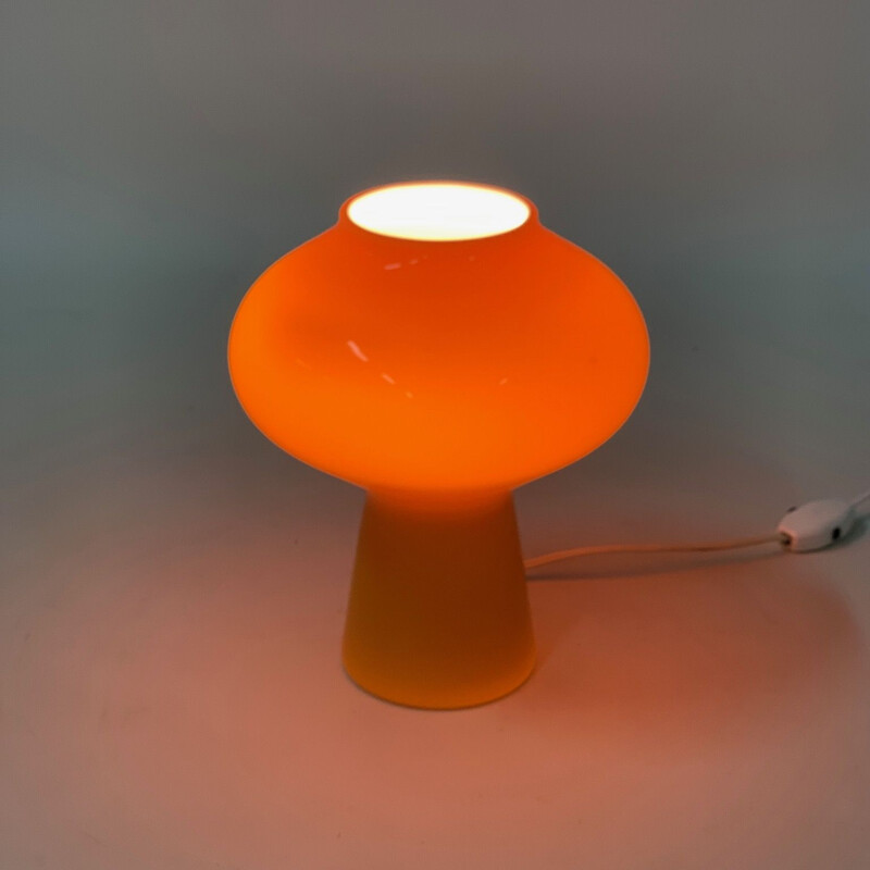 Lampe Fungo orange vintage de Massimo Vignelli pour Venini Murano, 1956