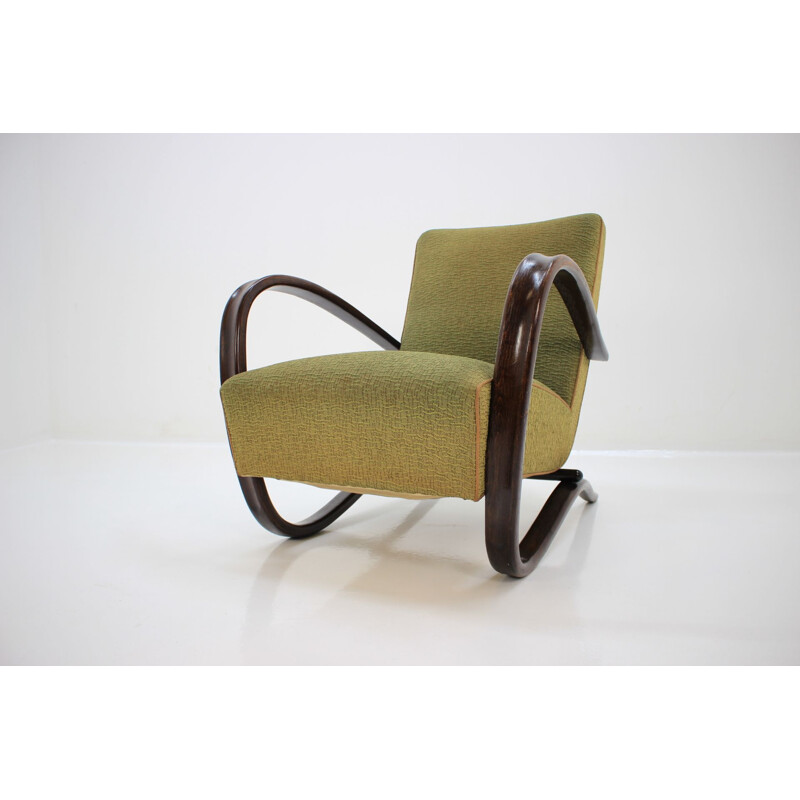 Vintage H269 armchair by Jindrich Halabala for Zavody, 1940s