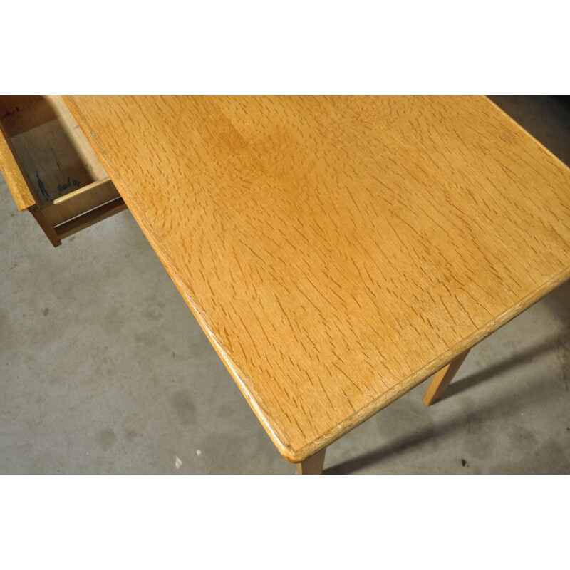 Oak vintage desk by Cees Braakman for Pastoe, 1950s