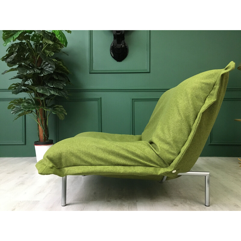 Vintage Calin Pillow Green sofa chair for CINNA by Ligne Roset 1980