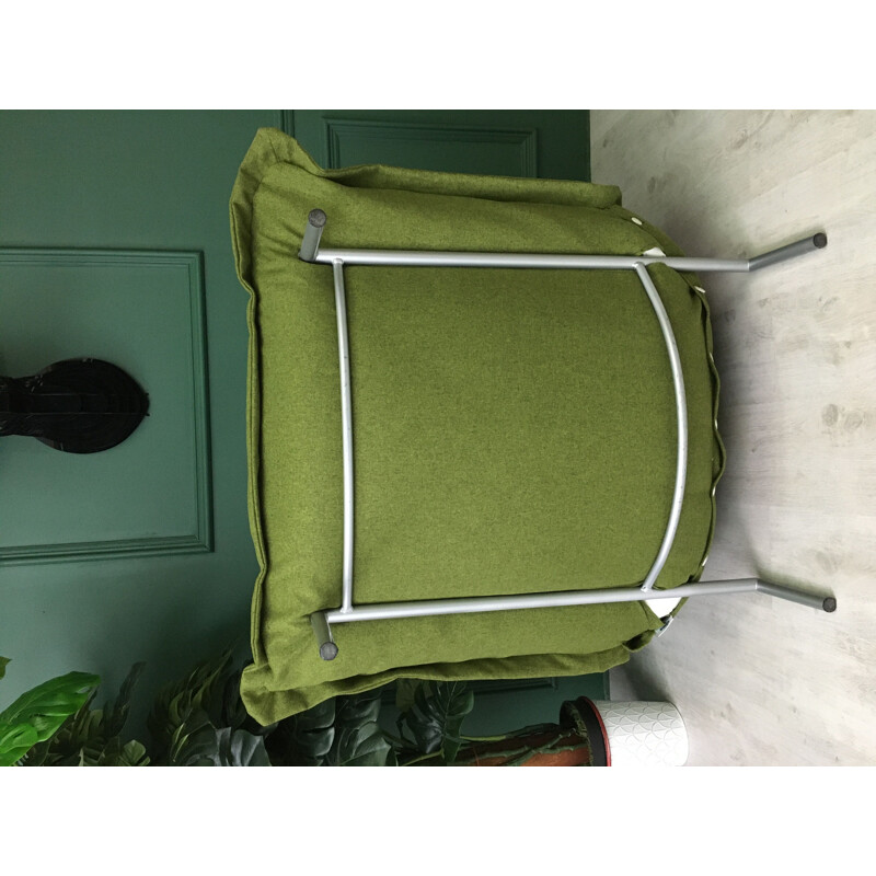 Vintage Calin Pillow Green sofa chair for CINNA by Ligne Roset 1980