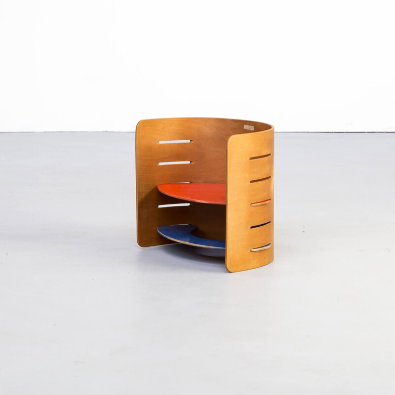 Vintage multiplex child stool by Kristian Vedel for Torben Orskov, 1950