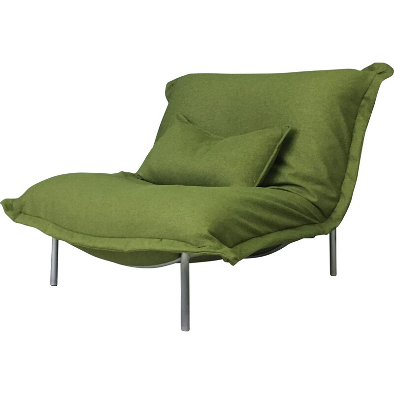 Vintage Calin Pillow Green sofa chair for CINNA by Ligne Roset 1980