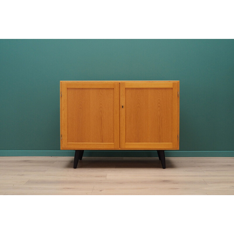 Vintage Scandinavian sideboard in ash veneer, 1960-1970