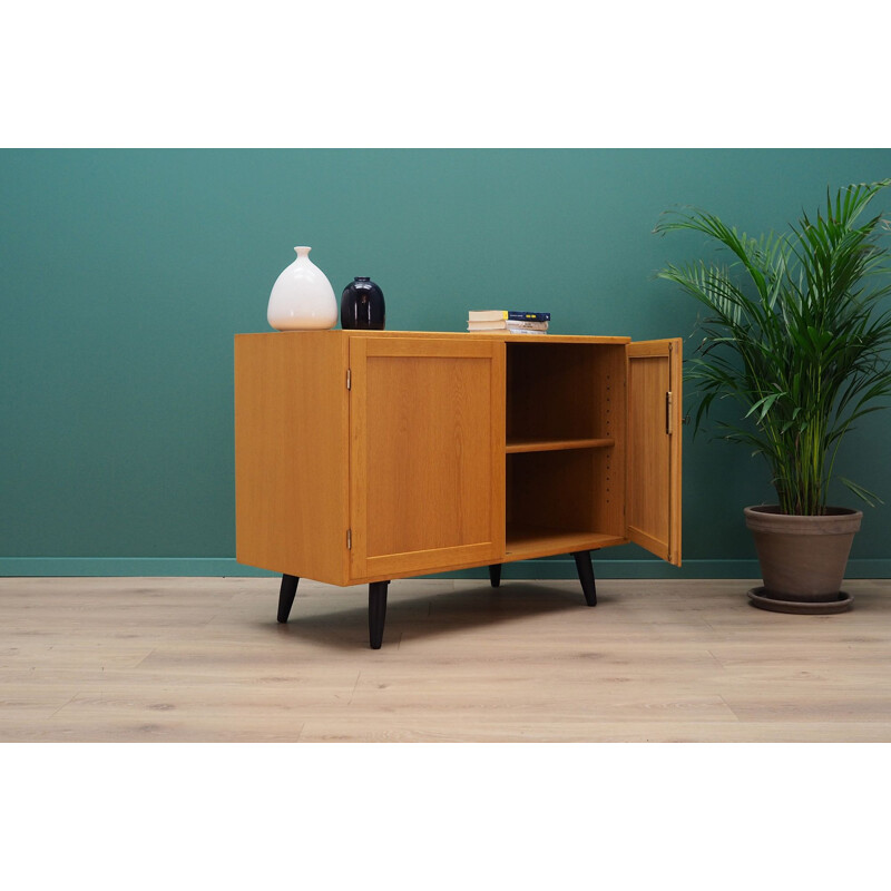 Vintage Scandinavian sideboard in ash veneer, 1960-1970