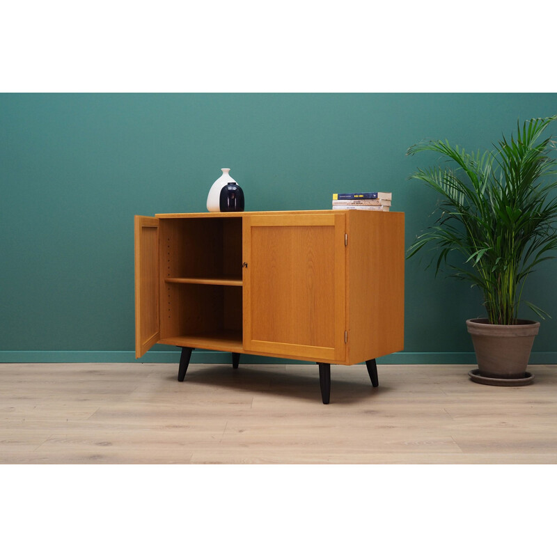 Vintage Scandinavian sideboard in ash veneer, 1960-1970