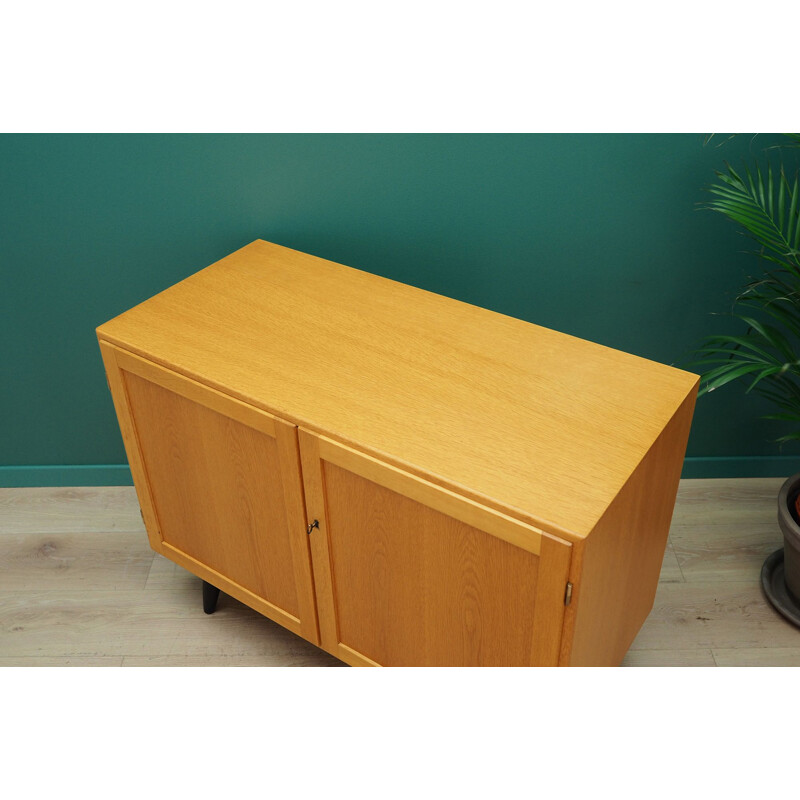 Vintage Scandinavian sideboard in ash veneer, 1960-1970