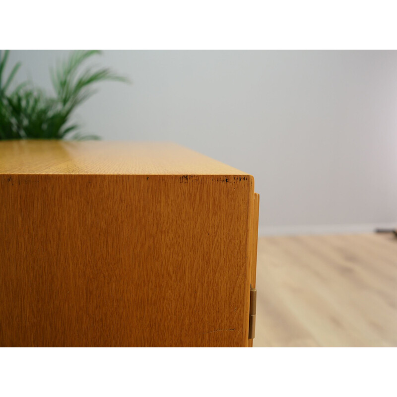 Vintage Scandinavian sideboard in ash veneer, 1960-1970