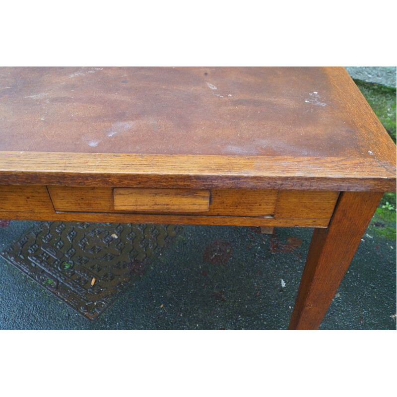 Vintage oak side table, 1940s