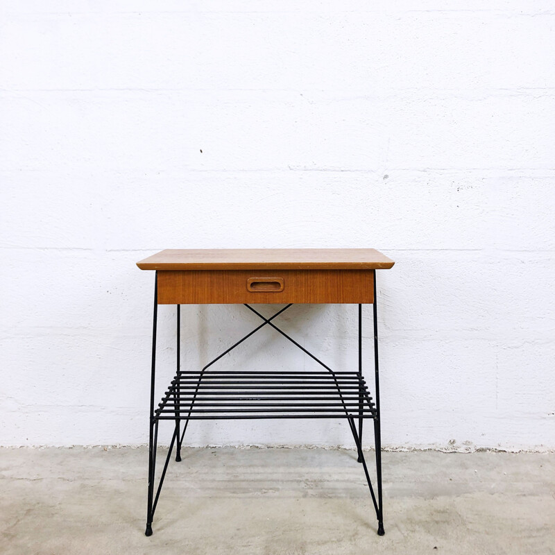 Vintage teak bedside table, 1960