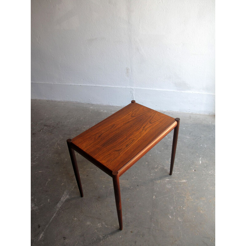 Vintage rosewood side table, Denmark, 1950s