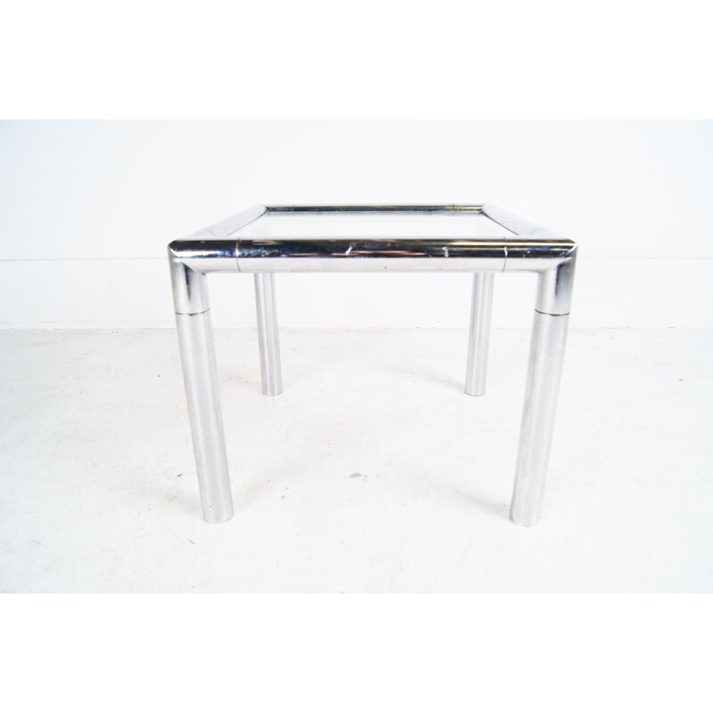 Vintage Tubular Chrome Cockail Sidetable 1960