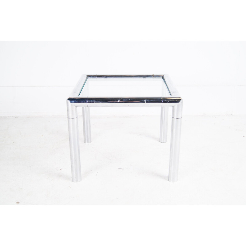 Vintage Tubular Chrome Cockail Sidetable 1960