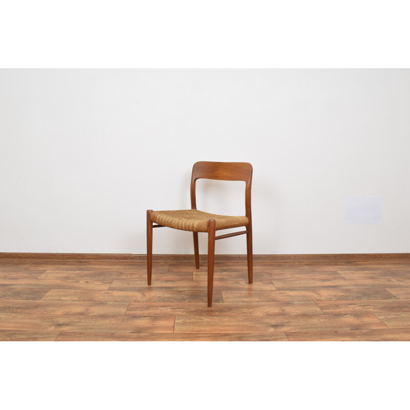 Vintage Model 75 Chair by Niels Otto (N. O.) Møller for J.L. Møllers, 1960