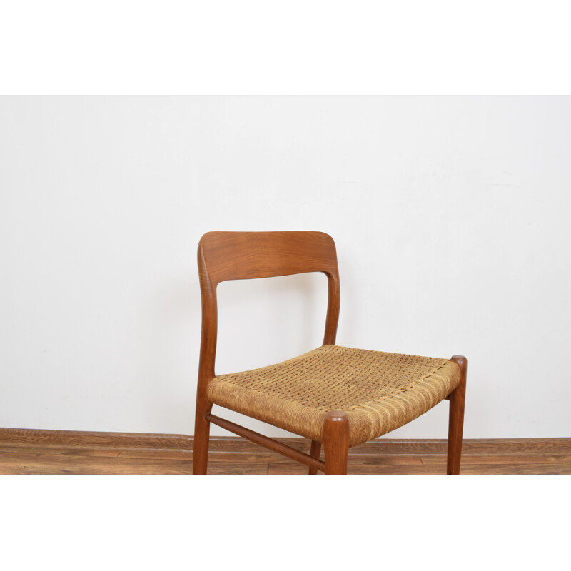 Vintage Model 75 Chair by Niels Otto (N. O.) Møller for J.L. Møllers, 1960
