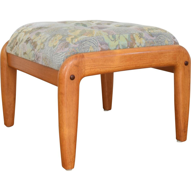 Vintage Danish Teak Footstool, 1960