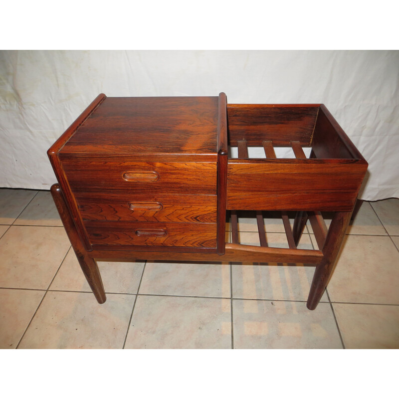 Vintage Danish rosewood planter from Rio Arne Wahl IVERSEN 1960