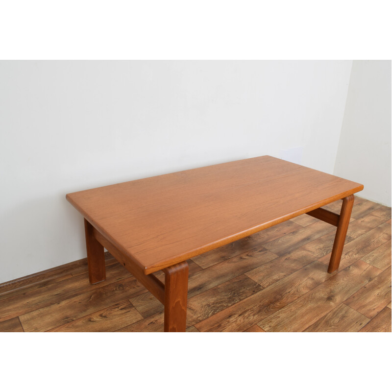 Vintage Danish Teak Coffee Table by C. Burchardt-Nielsen, 1980