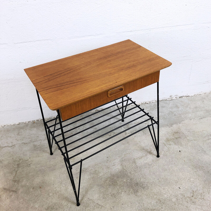 Vintage teak bedside table, 1960