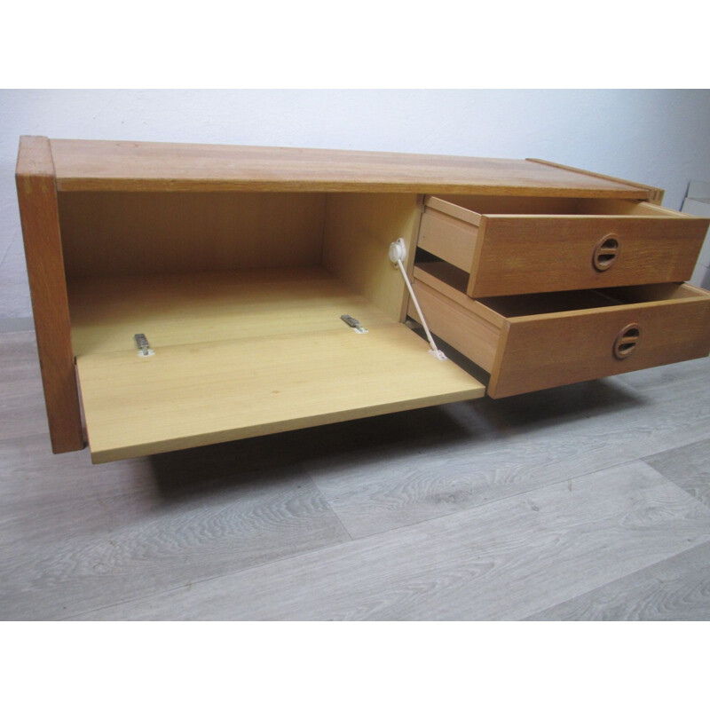 Vintage eiken dressoir, 1970