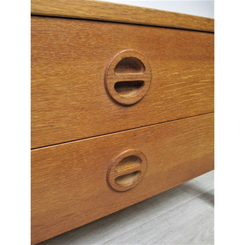 Credenza in rovere vintage, 1970