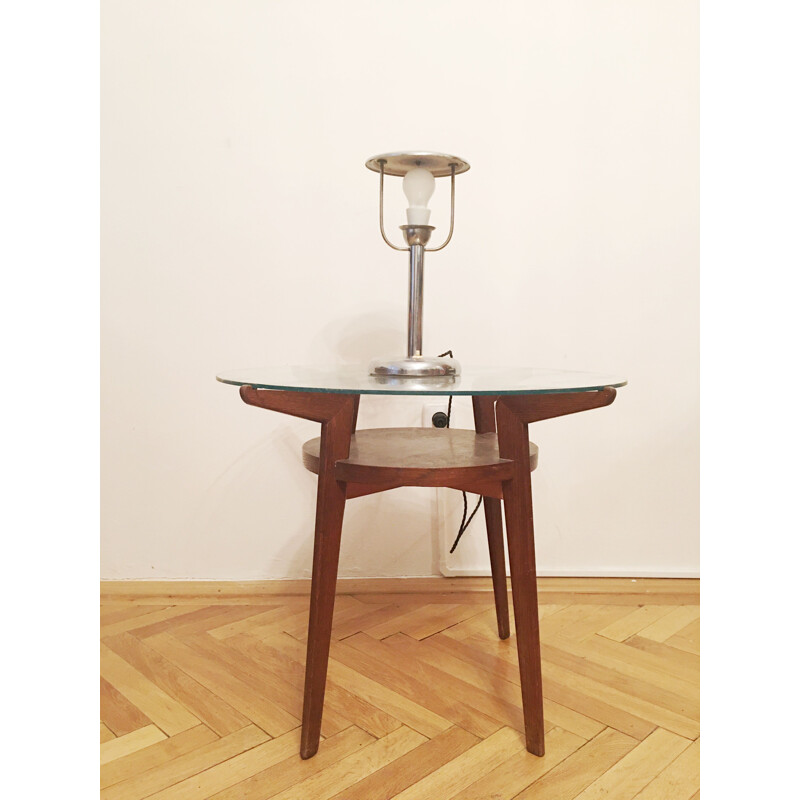 Vintage Art deco Steel Table Lamp by Napako, 1930s