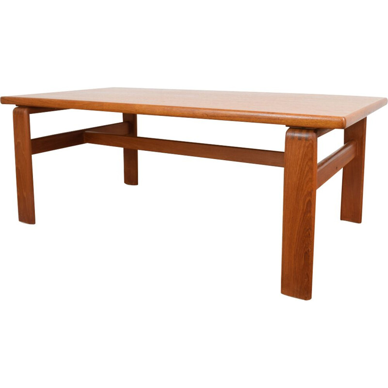 Vintage Danish Teak Coffee Table by C. Burchardt-Nielsen, 1980