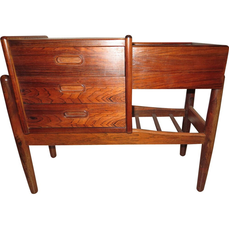 Vintage Danish rosewood planter from Rio Arne Wahl IVERSEN 1960