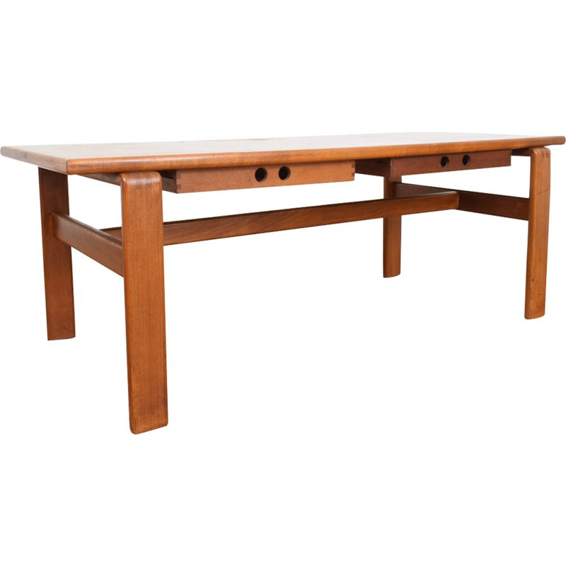 Table basse vintage danoise en teck, 1970