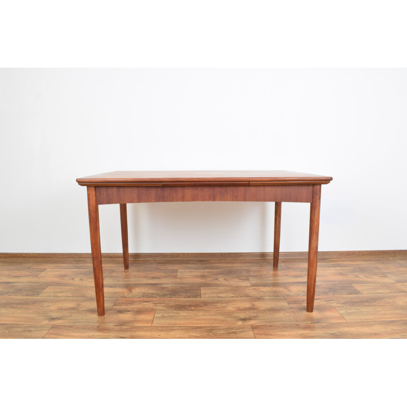 Vintage Danish Teak Extendable Dining Table, 1960s