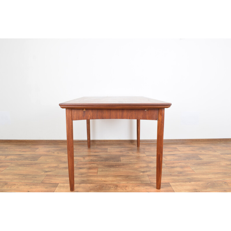 Vintage Danish Teak Extendable Dining Table, 1960s