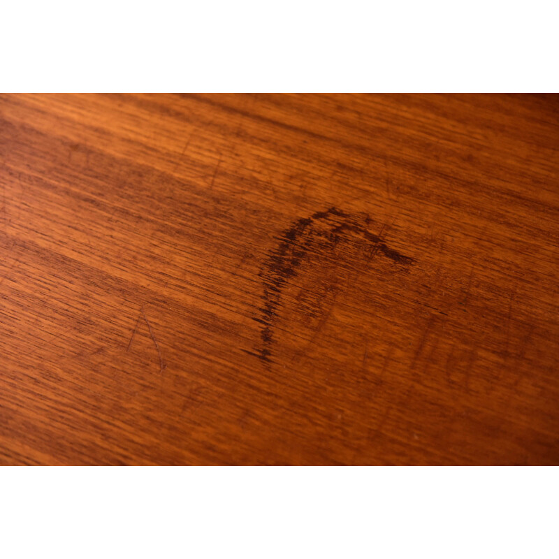 Vintage writing desk in teak from the 1960s