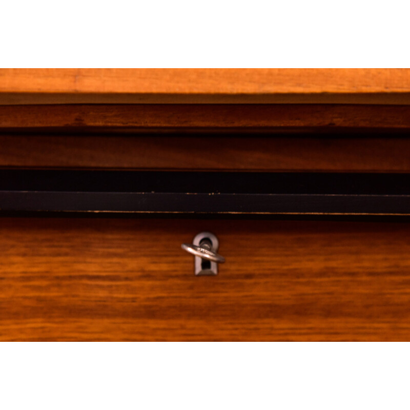 Vintage writing desk in teak from the 1960s