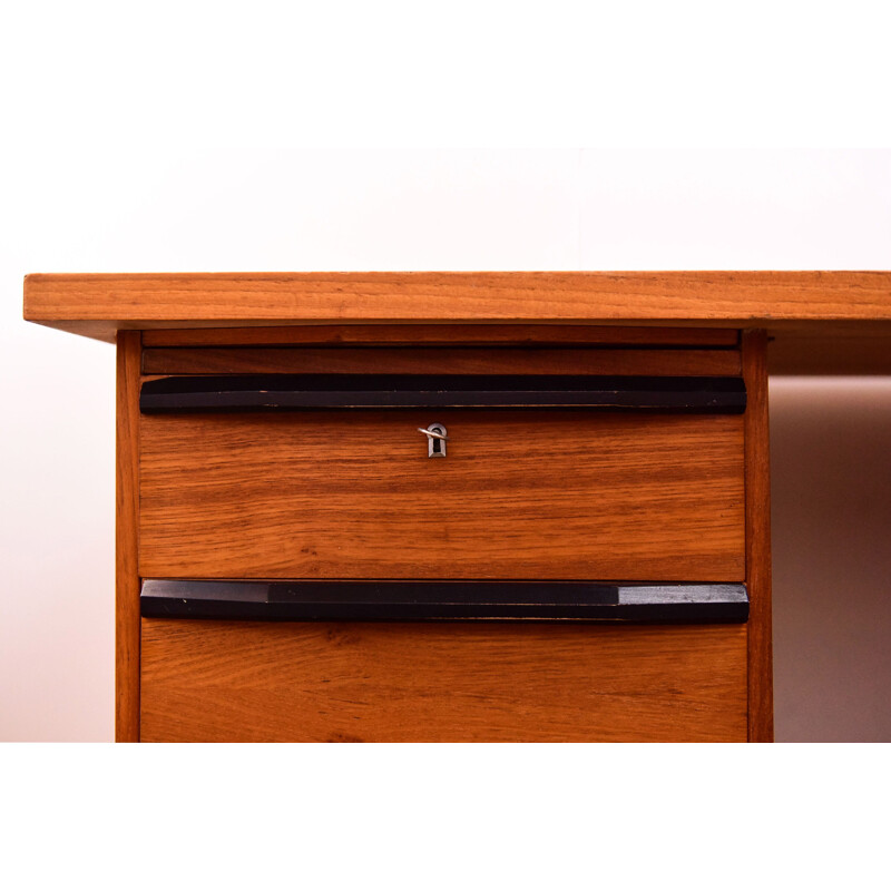 Vintage writing desk in teak from the 1960s