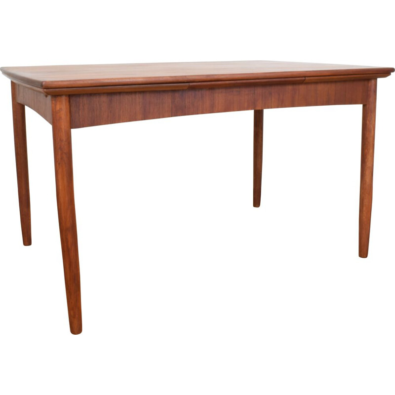 Vintage Danish Teak Extendable Dining Table, 1960s