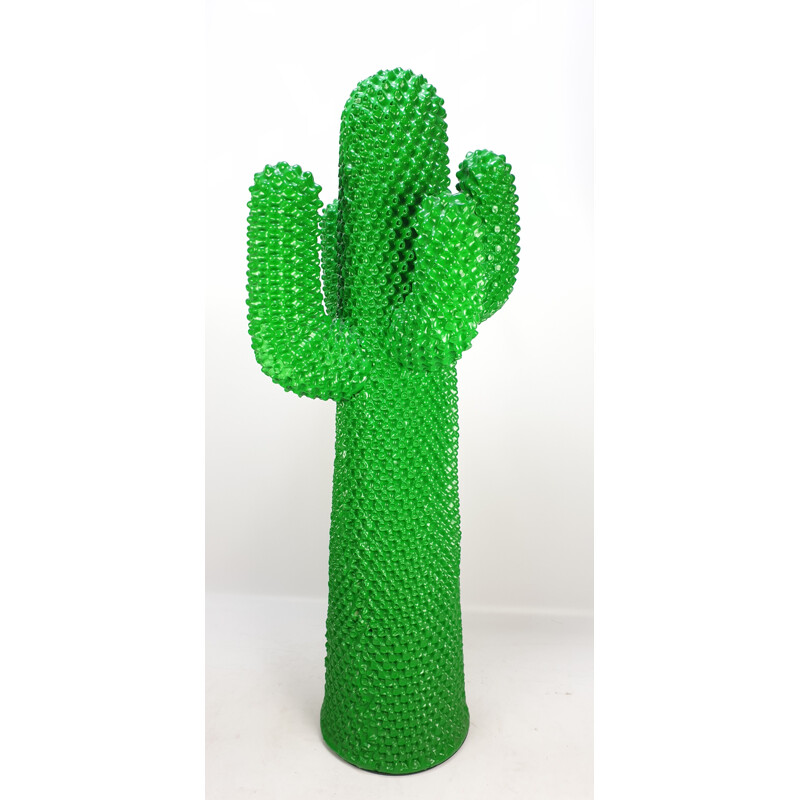 Vintage Original Green Gufram Cactus by Guido Drocco and Franco Mello, 1986
