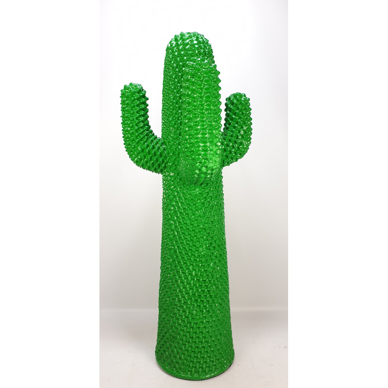 Vintage Original Green Gufram Cactus by Guido Drocco and Franco Mello, 1986