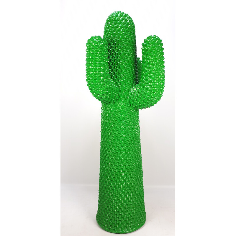 Vintage Original Green Gufram Cactus by Guido Drocco and Franco Mello, 1986