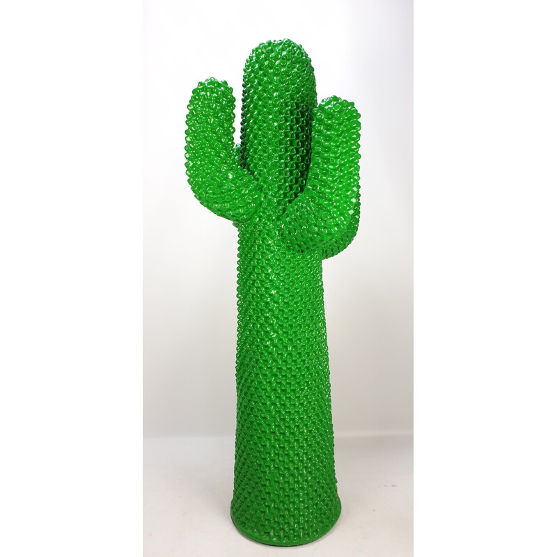 Vintage Original Green Gufram Cactus by Guido Drocco and Franco Mello, 1986