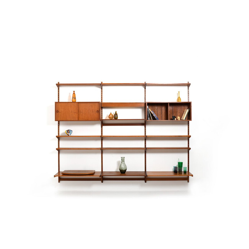 Vintage Wall System in Teak by Kai Kristiansen for Feldballe Møbelfabrik