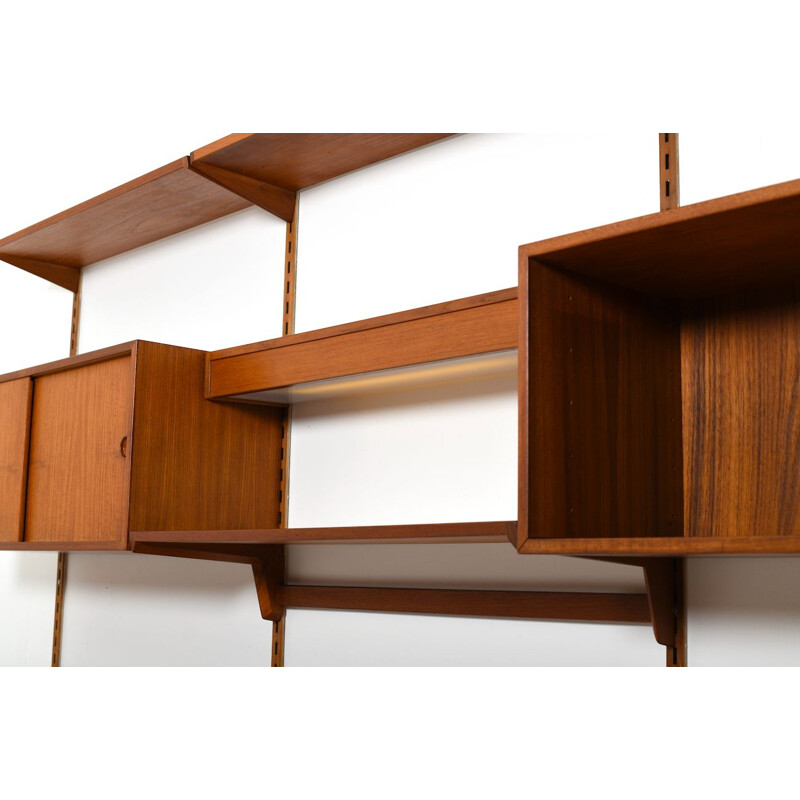 Vintage Wall System in Teak by Kai Kristiansen for Feldballe Møbelfabrik